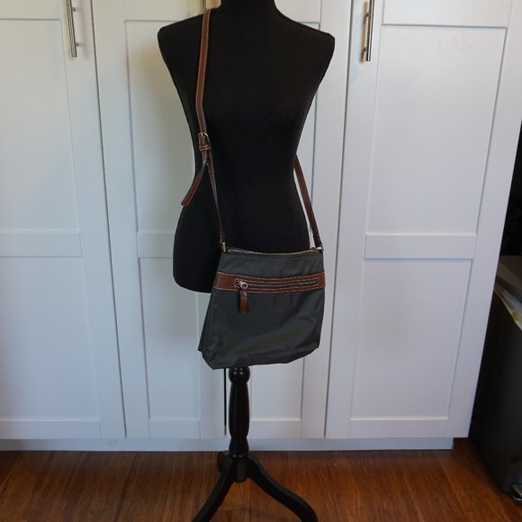 Halogen Grey and tan CrossBody Bag - Picture 4 of 8